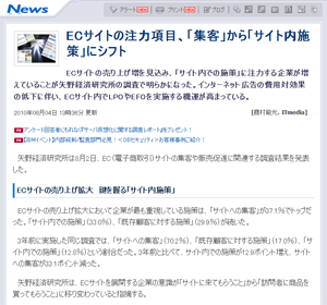 EC�T�C�g�̒��͍��ځA�u�W�q�v����u�T�C�g���{��v�ɃV�t�g